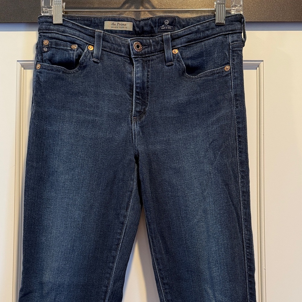 AG Adriano Goldschmied The Prima Mid Rise Cigarette Jeans 28R